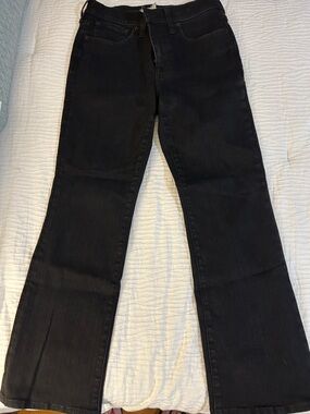 Madewell Mid-rise Kick Black Jeans